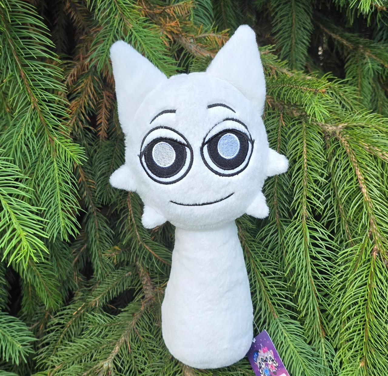 М'яка іграшка Венда Спрункі Sprunki Incredibox Біла кішка 30*16*9 см (00517-87), фото 1