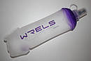 Силіконова пляшка для води WRELS 500 мл спортивна складана Violet, фото 10