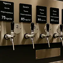 Цінник чорний Табличка А3 (297*420мм) пластикова для написання крейдовим маркером (1003), фото 3