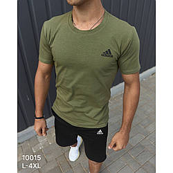 Чоловічий костюм футболка та шортів зі спортивним принтом Розміри: 46,48,50,52,54 (21311-1)