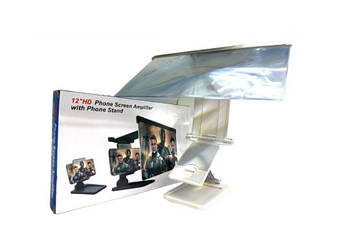 3D Збільшувач екрана телефона F12 12" з підставкою | Screen Magnifier ART-5071 для смартфонів Лучшая цена