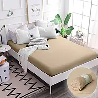Простирадло на гумці Махрове простирадло на матрац 160х200 Сіробеж