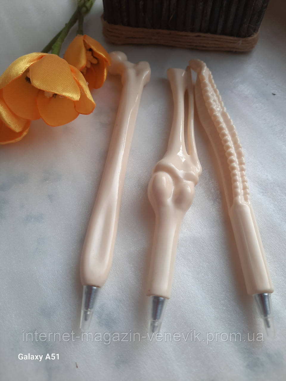 Ручка кулькова "Кістки", фото 1