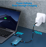 USB-хаб, Док-станция, Переходник BENFEI USB-C MST HUB 8in1 with USB-C to 2*HDMI/1*VGA, to 3*USB 3.0/100W Power Delivery/3.5mm Aux, фото 6