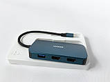 USB-хаб, Док-станция, Переходник BENFEI USB-C MST HUB 8in1 with USB-C to 2*HDMI/1*VGA, to 3*USB 3.0/100W Power Delivery/3.5mm Aux, фото 9