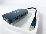 USB-хаб, Док-станция, Переходник BENFEI USB-C MST HUB 8in1 with USB-C to 2*HDMI/1*VGA, to 3*USB 3.0/100W Power Delivery/3.5mm Aux, фото 11