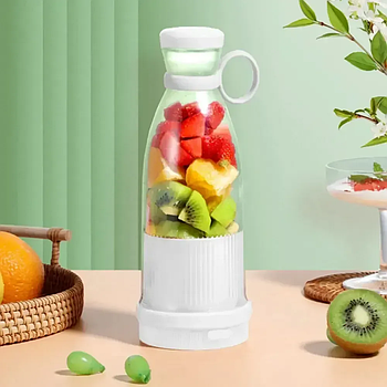 Портативний блендер-пляшка 350 мл Fresh Juice Blender, USB/міні блендер для коктейлів