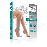 Гольфи антиварикозні лікувальні з відкритим носком з компресією 22-27 мм рт. Tiana, 280 DEN, Тип 926 (бежевий)