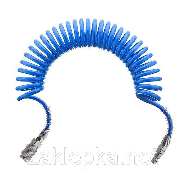 Шланг спіральний зі швидкороз'ємним з'єднанням 5 м, 5,5*8 мм INTERTOOL PT-1706