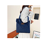 Сумка жіноча невелика тканинна синій, фото 4