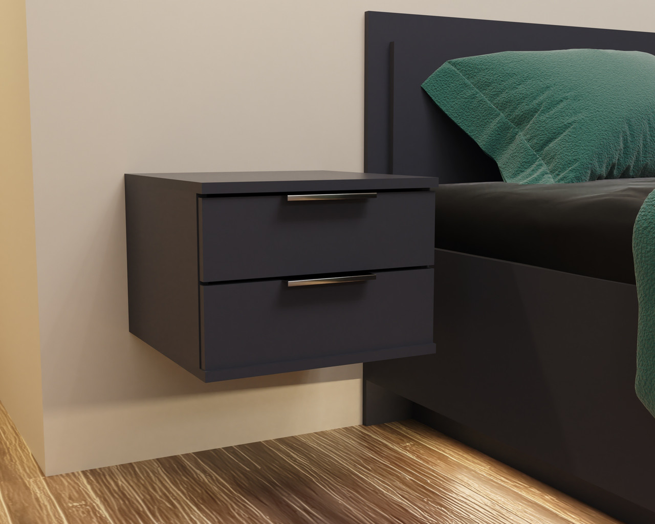 Тумба навісна приліжкова KRISTAL   (400 х 400 х 290)