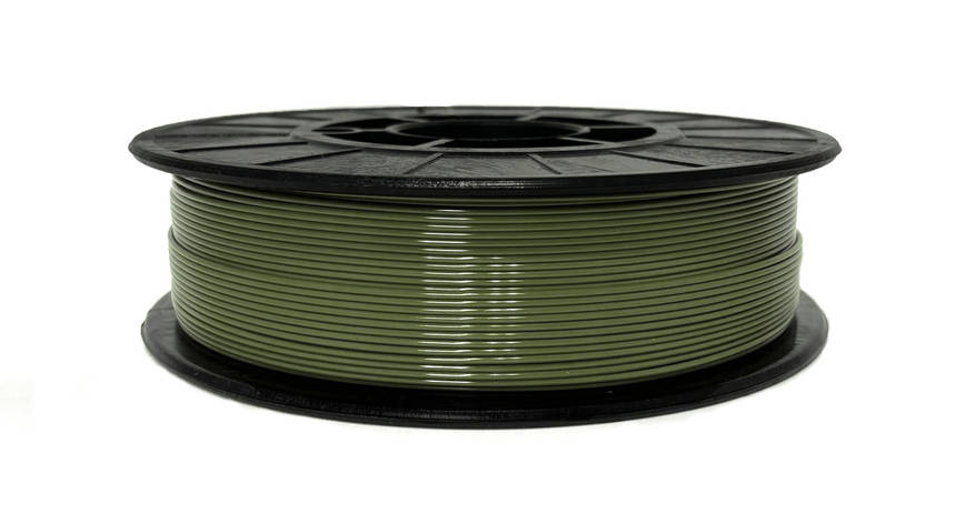 Нитка PETG (CoPET, ПЕТГ) пластик для 3D друку, Хакі (1.75 мм/0.75 кг), фото 1