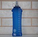 Силіконова пляшка для води Newboler 750 мл спортивна складана Blue, фото 5