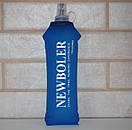 Силіконова пляшка для води Newboler 750 мл спортивна складана Blue, фото 6