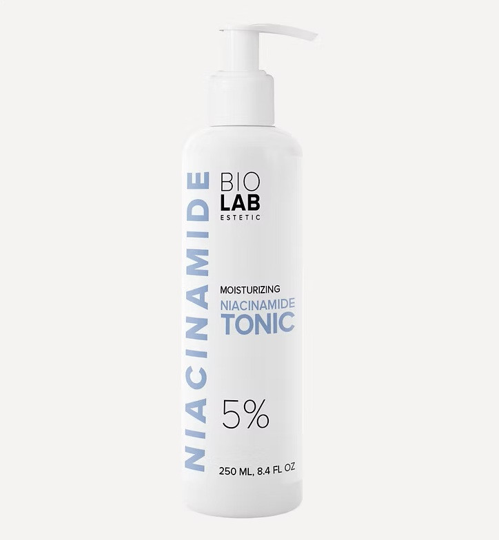 Зволожуючий тонік з ніаціамідом 5% Moisturizing Niacinamide Tonic 5% BIOLAB Estetic, 250 мл