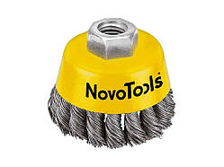 Щітка чашоподібна 100мм торцева плетений дріт ТМ NovoTools