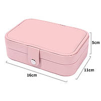 Скринька для прикрас на два відділення. Організатор для біжутерії. Футляр коробки для ювелірних виробів, фото 2