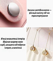 Скринька для прикрас на два відділення. Організатор для біжутерії. Футляр коробки для ювелірних виробів, фото 8