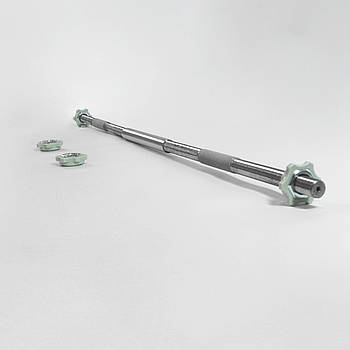 Набір: Грифи гантельні 60 см х2 шт та з'єднувач діаметр 25 мм