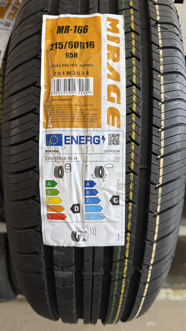 Шини легкові 215/60R16 DOUBLESTAR DH03 (літо), рік випуску 2023, стан нові