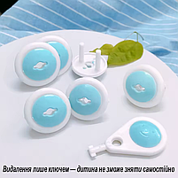 Заглушки на розетки для безпеки та захисту для дітей, набір 6шт з ключем. Безпечний дім без зайвих турбот, захист від дітей, фото 10