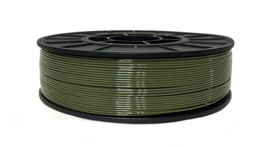 Нитка PETG (CoPET, ПЕТГ) пластик для 3D друку, Хакі (1.75 мм/1 кг), фото 1
