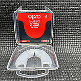 Капа для боксу OPRO Snap-Fit - доросла (вік 11+) Прозора, легка та зручна, фото 9