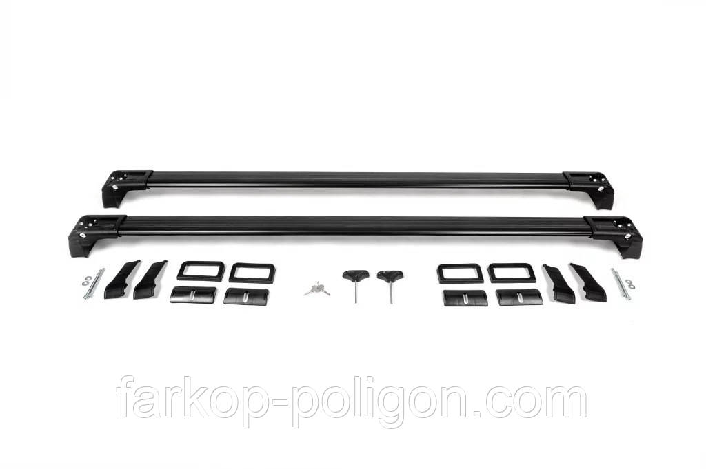 Перемичка в штатні місця (2 шт, під ключ) Чорний для Mercedes C-сlass W205 2014-2021рр, фото 1