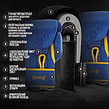 Боксерські рукавиці PowerPlay 3021 Сині 14 унцій (397г.) для спортсменів 80-90 кг., фото 8