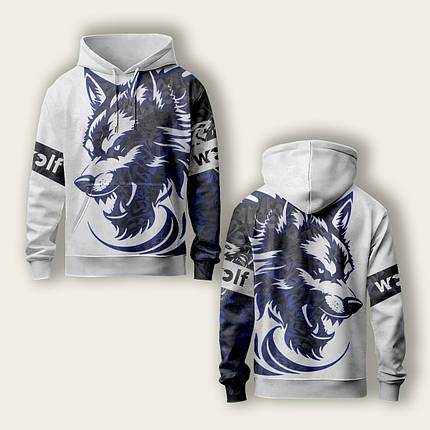Худі спортивне з 3D принтом WOLF 31011 XS ID 5070194, фото 1