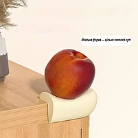 Захист на кути для дітей із піни ЄВА набір 4шт колір молочно білий. Захист від ударів і травм для дітей. Накладки на кути столу, фото 6