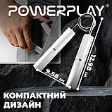 Еспандер-ножиці PowerPlay PP-4322, алюмінієвий, опір 68 кг, Срібний – для тренування хвата, фото 10