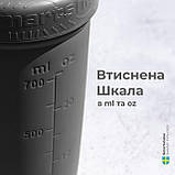 Шейкер спортивний SmartShake Reforce, 900 мл, з нержавіючої сталі, із сіточкою, сірий, герметичний, фото 8