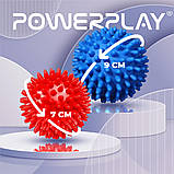 Набір масажних м’ячів PowerPlay PP-4341, з шипами Ø7 та 9 см, ПВХ – для точкового масажу (2 шт.), фото 6