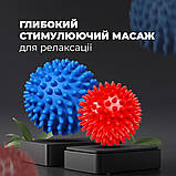 Набір масажних м’ячів PowerPlay PP-4341, з шипами Ø7 та 9 см, ПВХ – для точкового масажу (2 шт.), фото 8