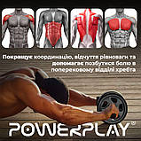 Колесо для преса PowerPlay PP_4345 - посилене, до 150 кг, Ø16.5 см, сіре, подвійне колесо, фото 10