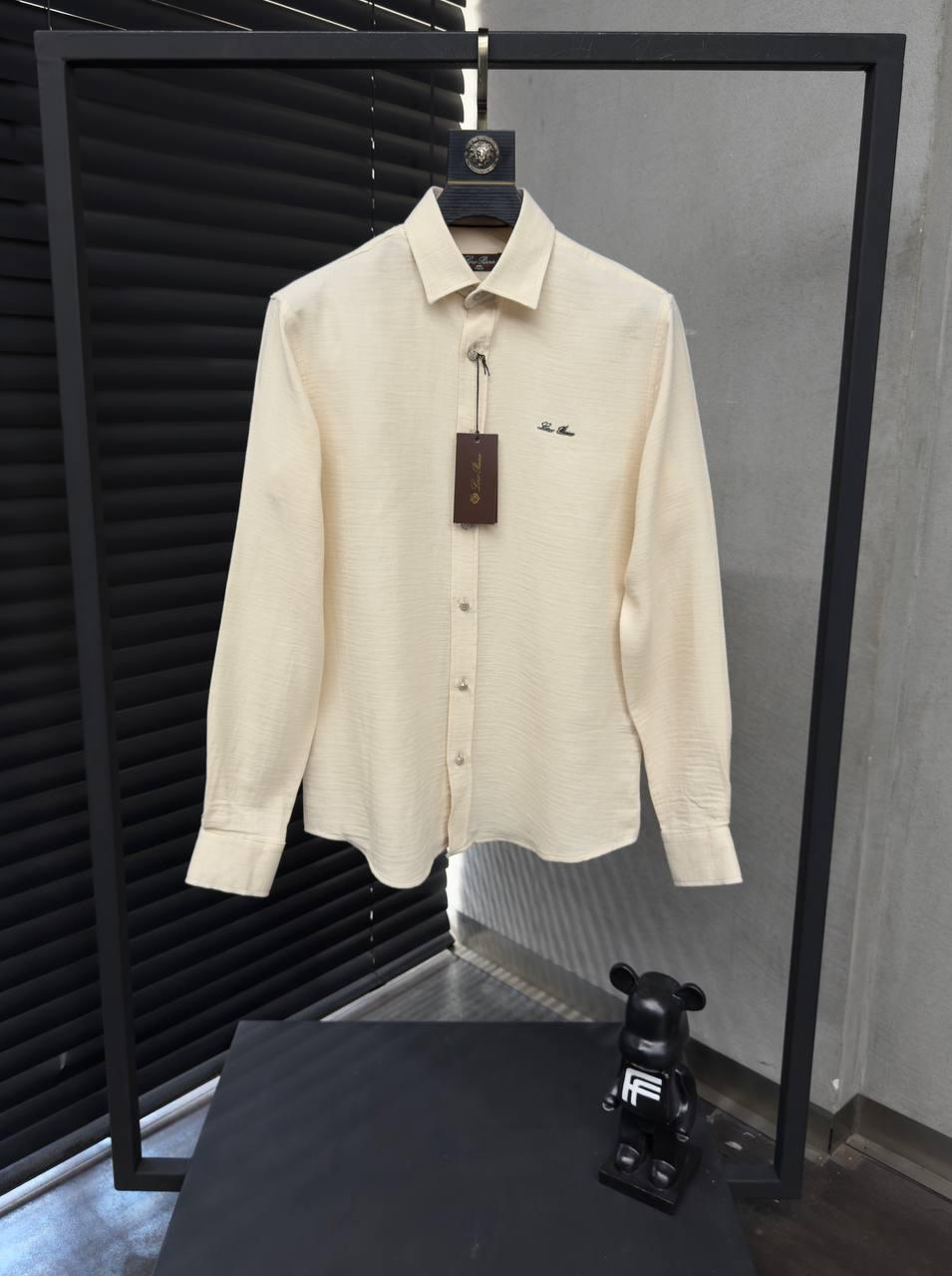 Чоловіча сорочка Loro Piana CK9835 бежева, фото 1