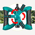 Розумна система поливання на 360 градусів, LAWN SPRINKLER/ Садовий розпилювач для газону/Спринклерний розбризк, фото 7