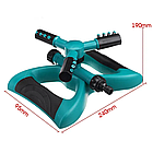 Розумна система поливання на 360 градусів, LAWN SPRINKLER/ Садовий розпилювач для газону/Спринклерний розбризк, фото 11