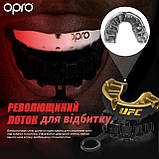 Капа для боксу OPRO Gold UFC - доросла (вік 11+)  Чорна, з високим рівнем захисту, фото 5