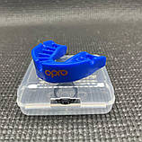 Капа для боксу OPRO Bronze - доросла (вік 11+) Синя, з високим рівнем захисту, фото 7