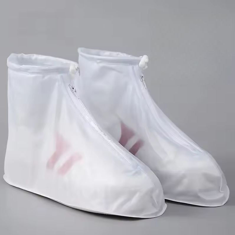 Чохли від дощу для взуття XL 41-42. Універсальні багаторазові водонепроникні драйстеппери бахіли з блискавкою, фото 1