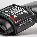 Боксерські рукавиці Leone GN383, Чорні, 14 унцій (397г.) для спортсменів 80-90 кг. + капа, фото 7