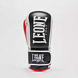 Боксерські рукавиці Leone GN333, Чорні, 12 унцій (340г.) для спортсменів 60-80 кг. + капа, фото 3