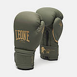 Боксерські рукавиці Leone GN059G, Зелені, 12 унцій (340г.) для спортсменів 60-80 кг. + капа, фото 2
