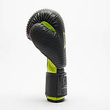 Боксерські рукавиці Leone GN313, Чорні, 12 унцій (340г.) для спортсменів 60-80 кг. + капа, фото 6