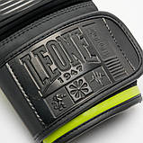 Боксерські рукавиці Leone GN313, Чорні, 12 унцій (340г.) для спортсменів 60-80 кг. + капа, фото 8