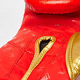 Боксерські рукавиці Leone GN220, Червоні, шкіряні, 10 унцій (283г.) для спортсменів від 8 років до 60 кг. + бинти, фото 8