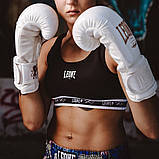 Боксерські рукавиці Leone GN059W, Білі, 16 унцій (454г.) для спортсменів 90-100 кг. + капа, фото 8