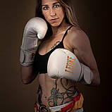 Боксерські рукавиці Leone GN059W, Білі, 16 унцій (454г.) для спортсменів 90-100 кг. + капа, фото 9